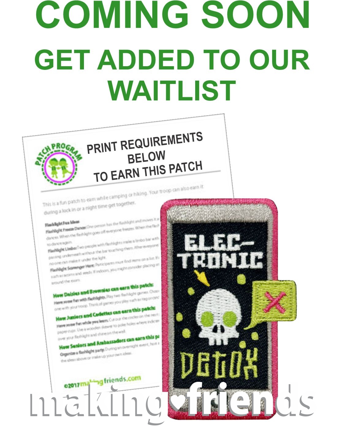 Girl Scout Electronic Detox Fun Patch Program