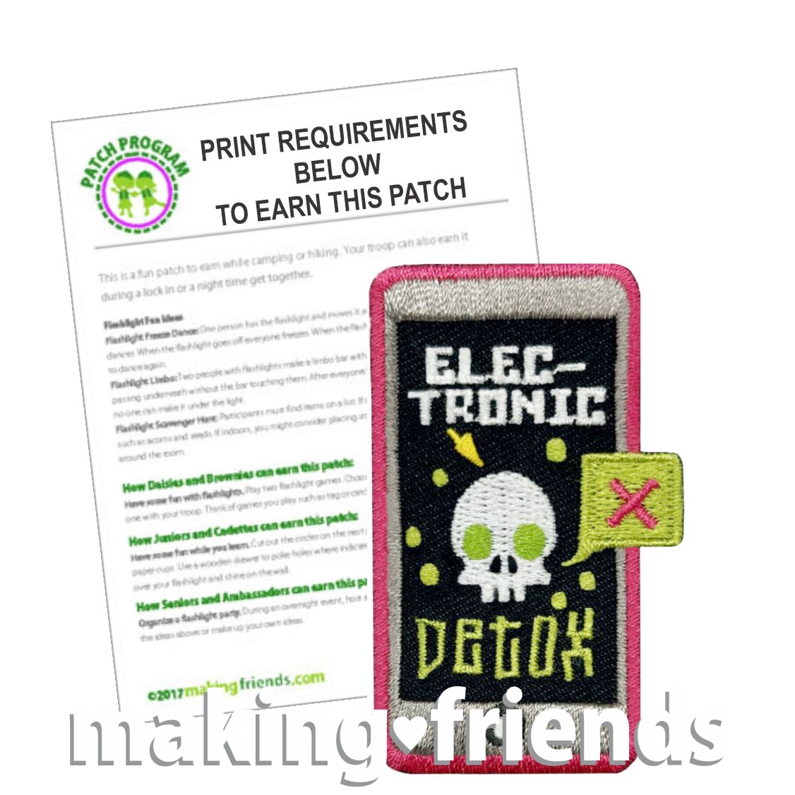 Girl Scout Electronic Detox Fun Patch Program