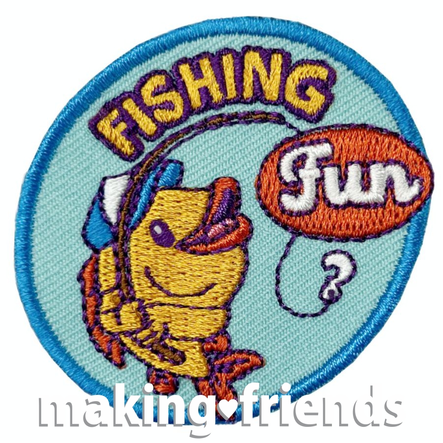 Girl Scout Fishing Fun Patch