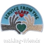 Girl Scout Service From the Heart Fun Patch