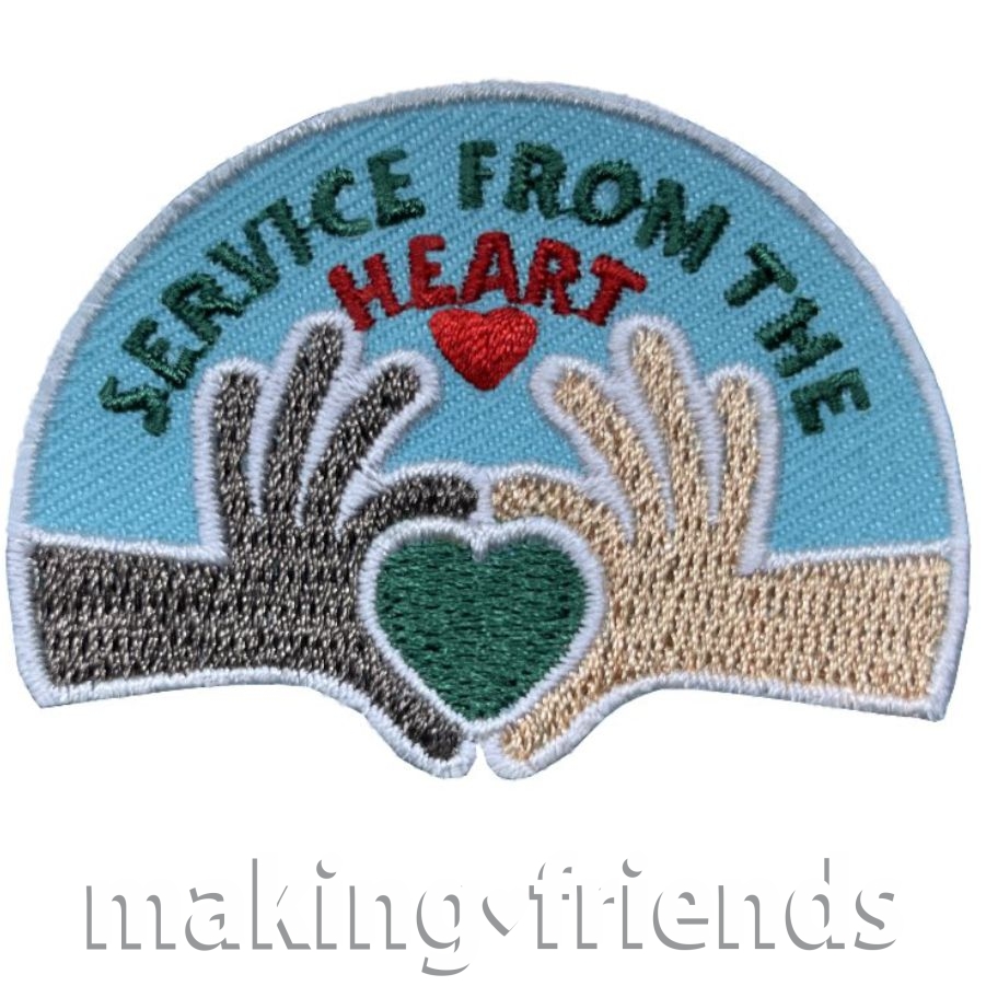 Girl Scout Service From the Heart Fun Patch