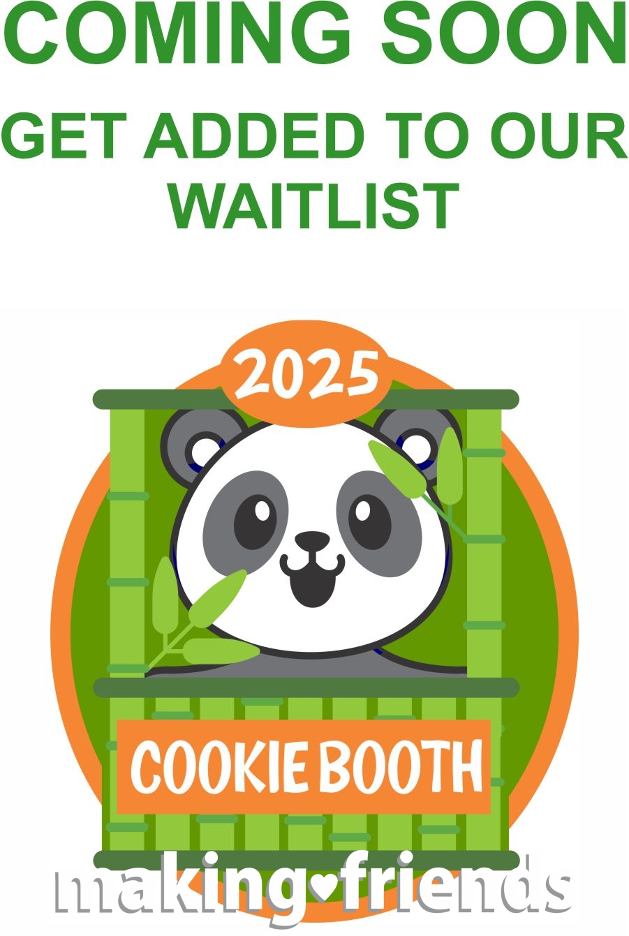 Girl Scout Cookie Booth Patch 2025 with Panda