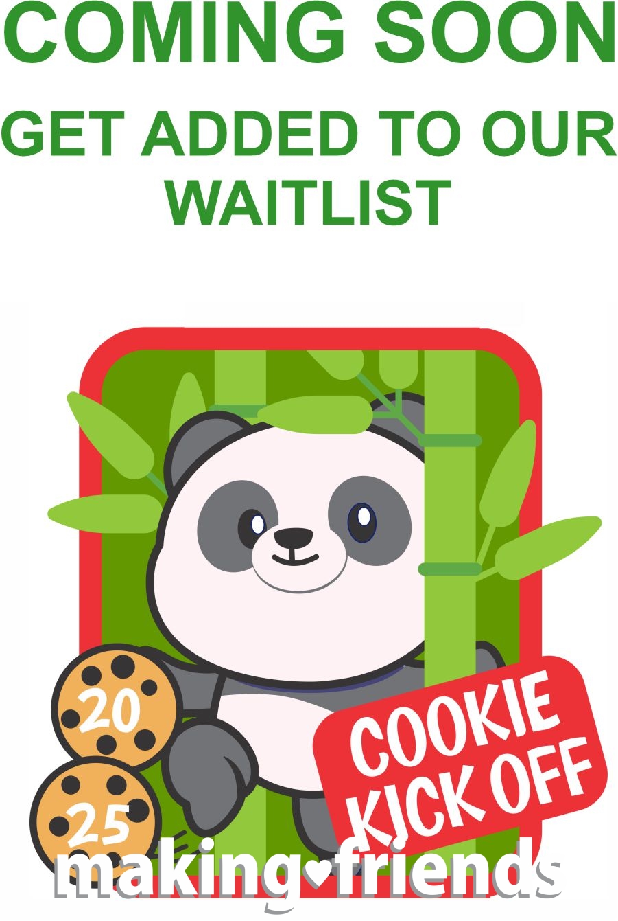 Girl Scout Cookie Kick Off Patch 2025 with Panda