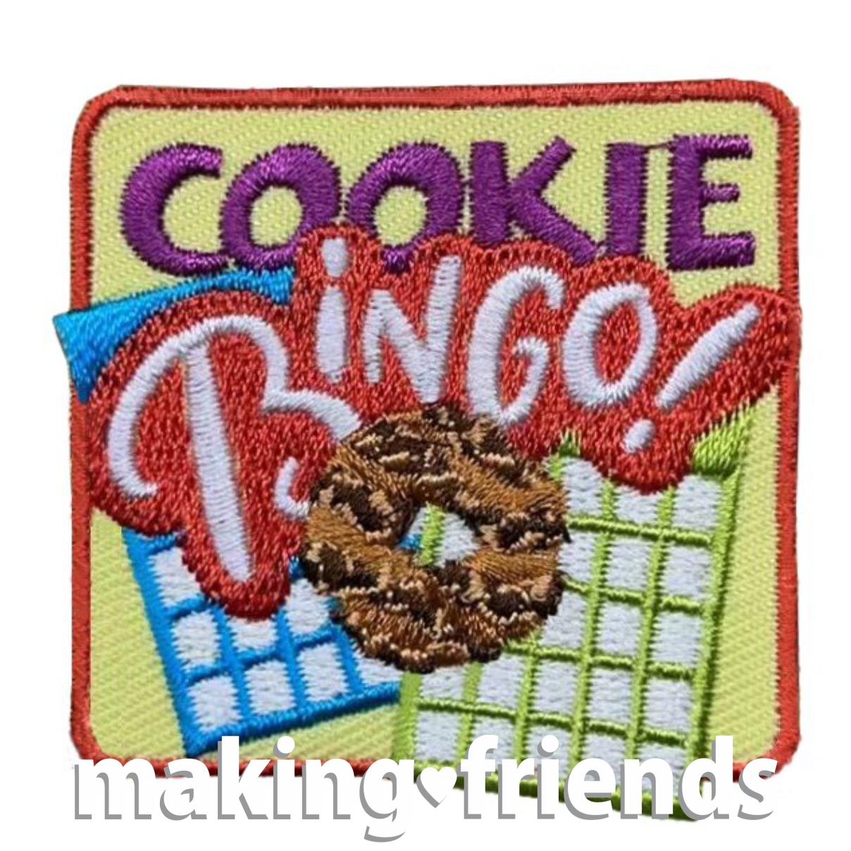 Girl Scout Cookie Bingo Fun Patch