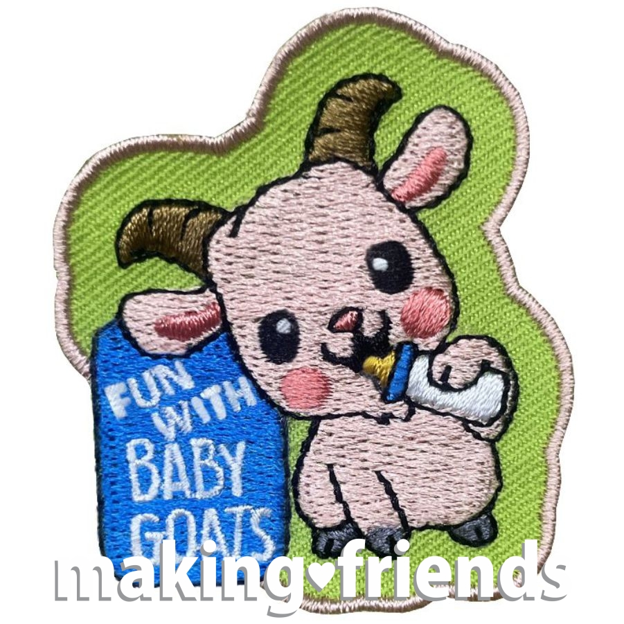 Girl Scout Fun with Baby Goats Patch