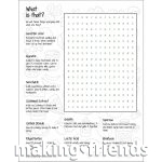 Girl Scout Wordsearch Ingredients