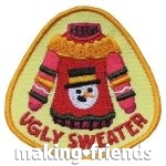 Girl Scout Ugly Sweater Fun Patch