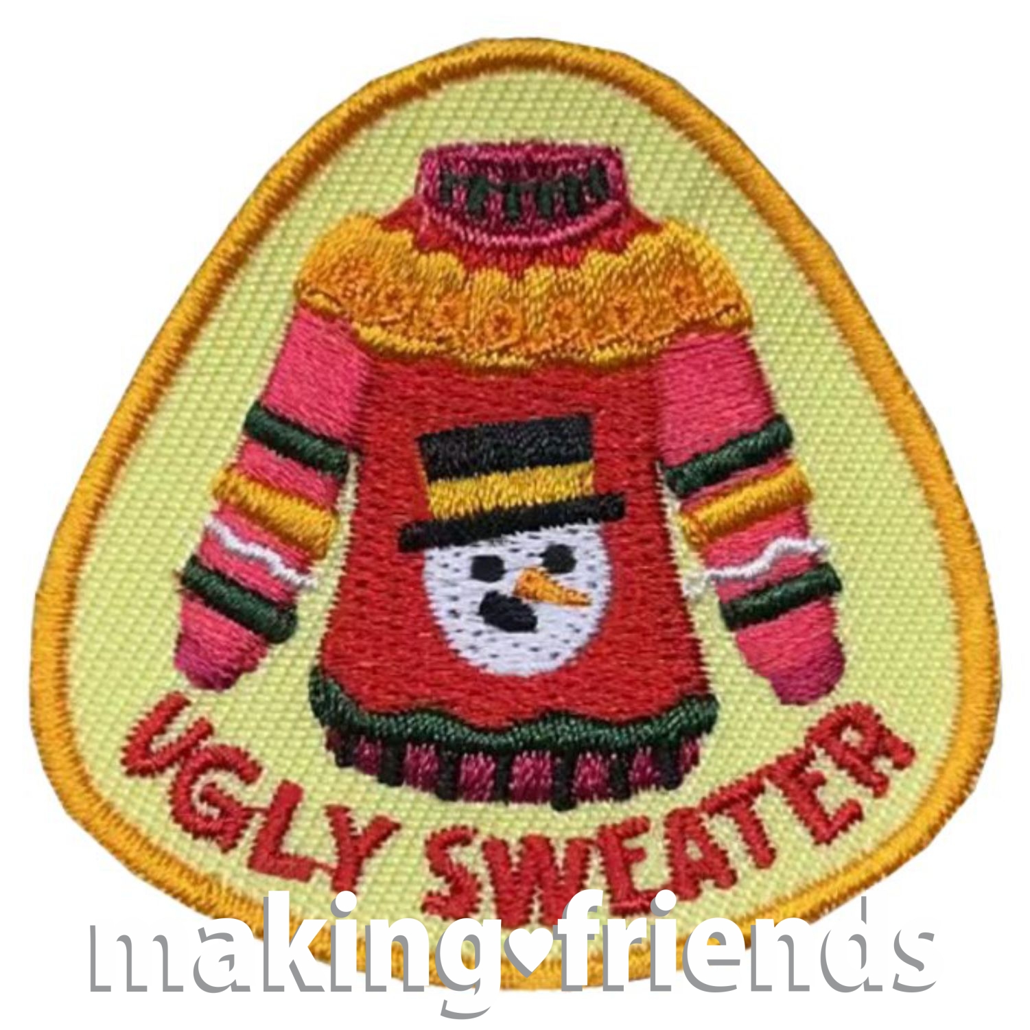 Girl Scout Ugly Sweater Fun Patch