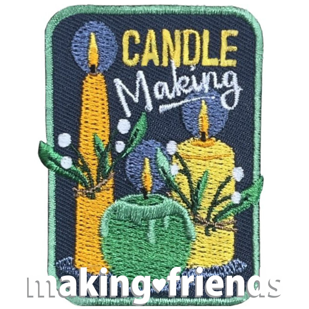 Girl scout candle making patch