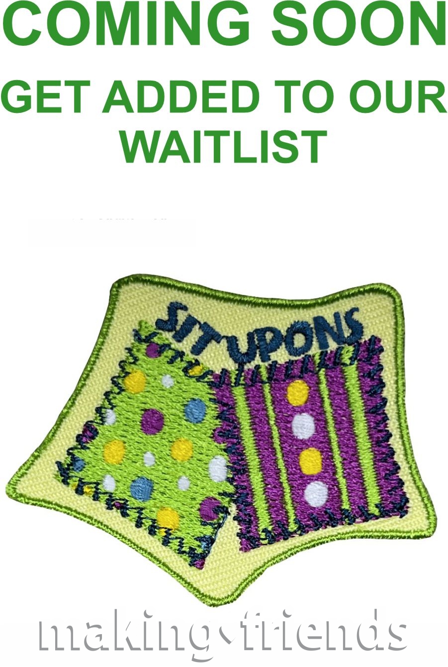 Girl Scout sit-upons patch