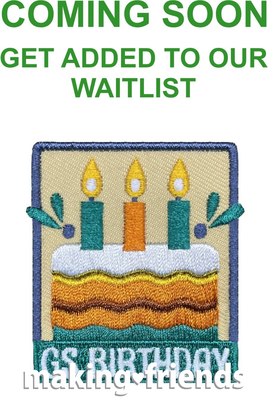 Girl Scout GS birthday patch