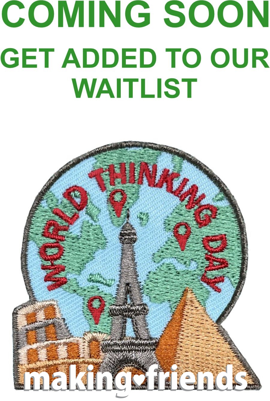 Girl Scout World Thinking Day patch