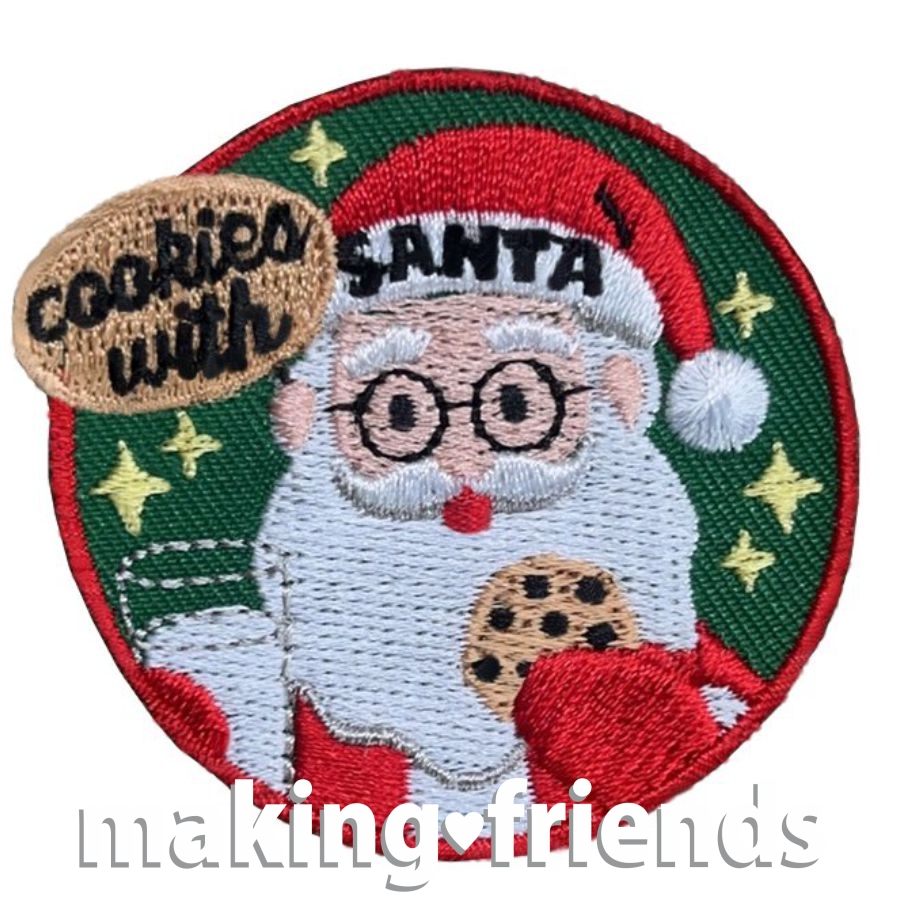 Girl Scout Cookies with Santa Patch