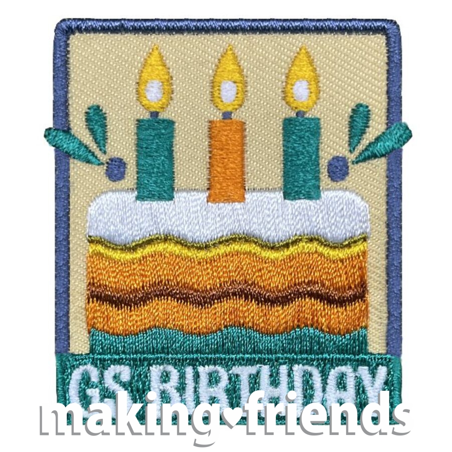 Girl Scout GS birthday patch