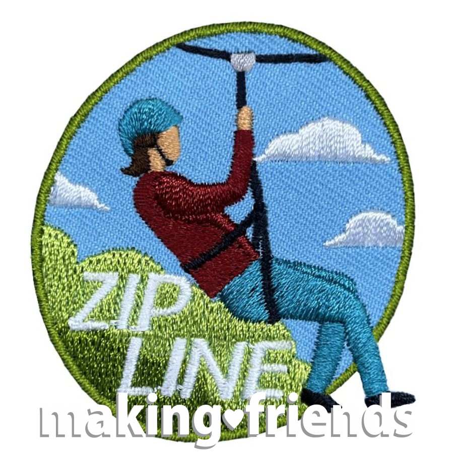 Girl Scout zipline patch