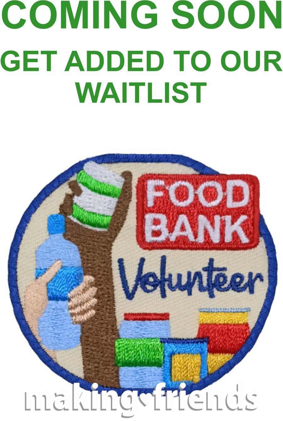 Girl Scout Food Bank Volunteer Patch