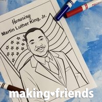 Martin Luther King coloring page