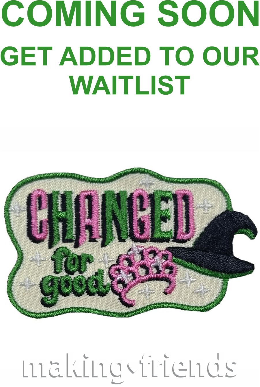 Girl Scout Wicked Changed for Good Fun Patch