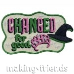 Girl Scout Wicked Changed for Good Fun Patch