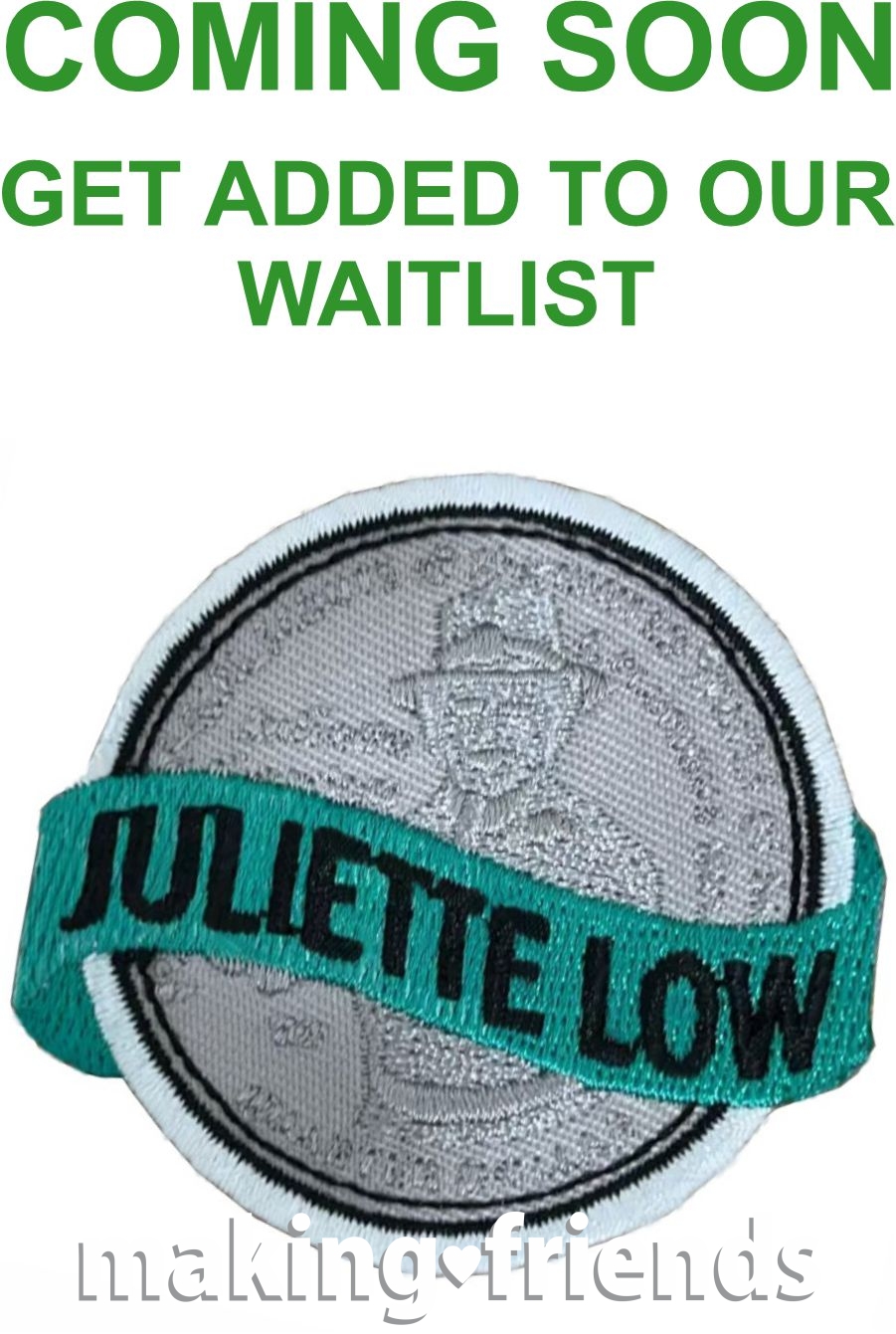 Girl Scout Juliette Low Coin Patch