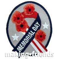 Girl Scout and Cub Scout Memorial Day Patch