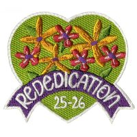 Girl Scout Rededication Patch 25-26