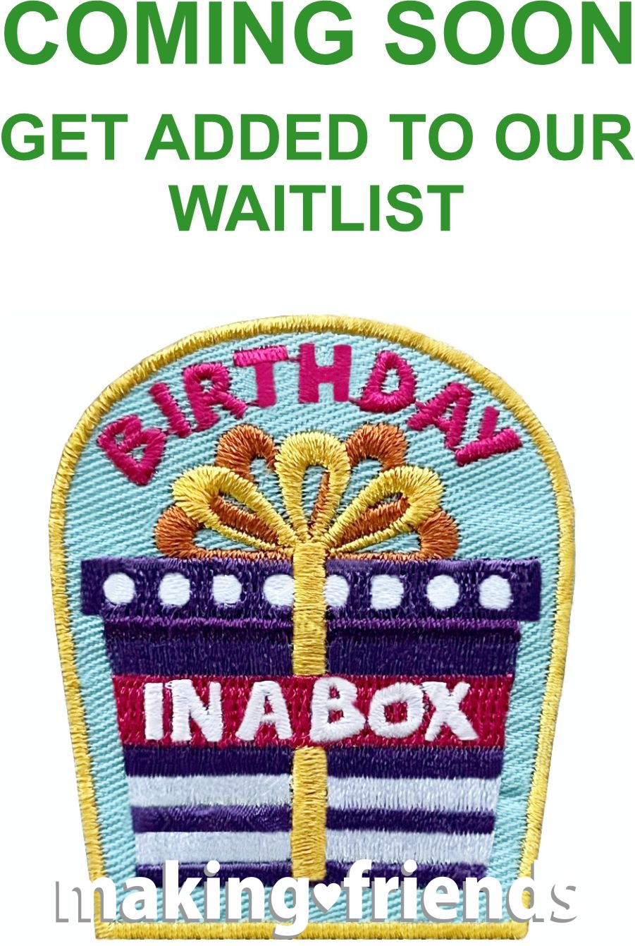 Girl Scout Birthday in a Box Patch