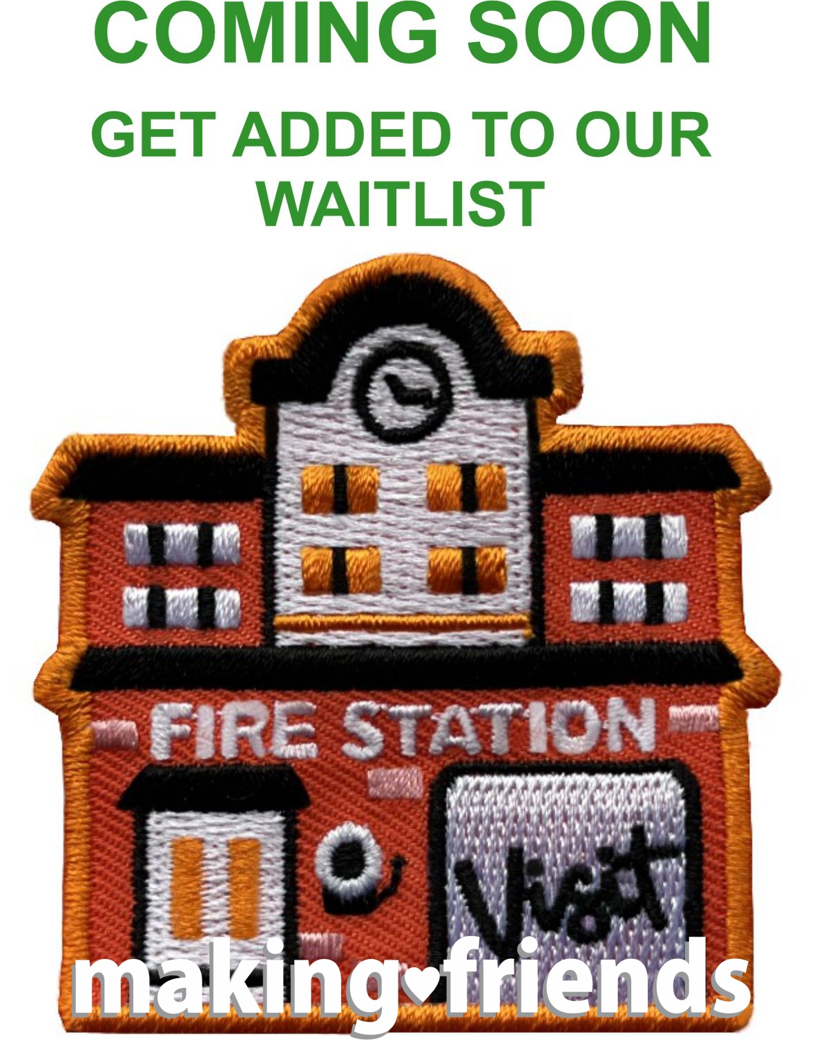 Girl Scout Fire Station Visit Patch