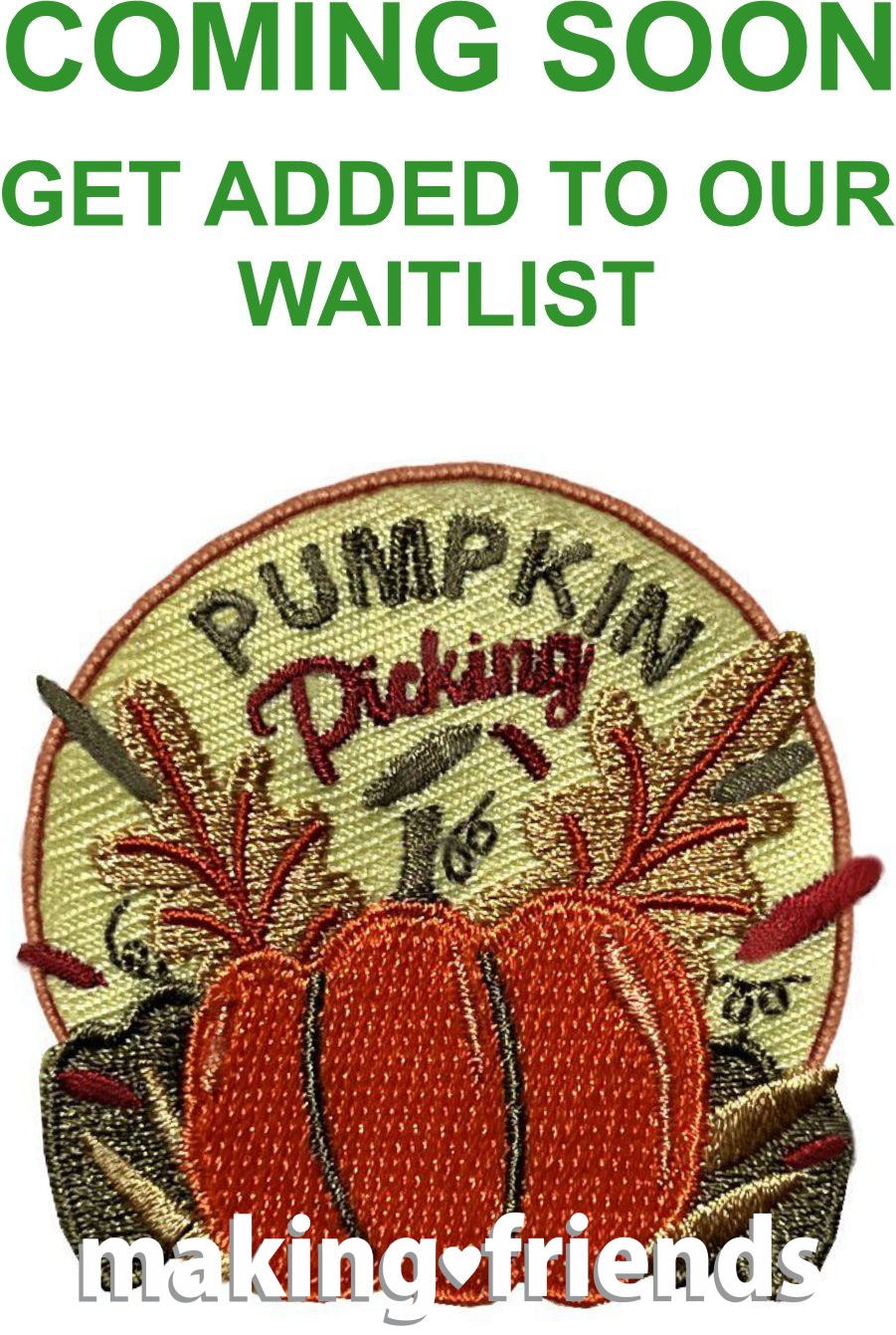 Girl Scout Pumpkin Picking Patch