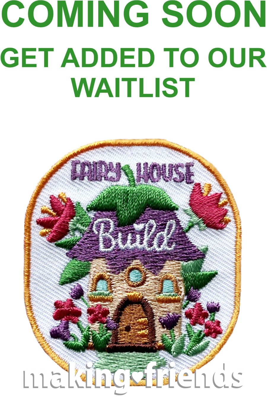 Girl Scout Fairy House Build Fun Patch