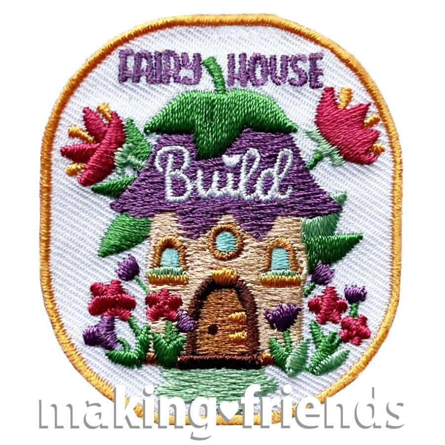 Girl Scout Fairy House Build Fun Patch
