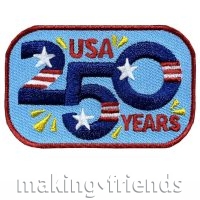Girl Scout 250 year USA Celebration Patch Program