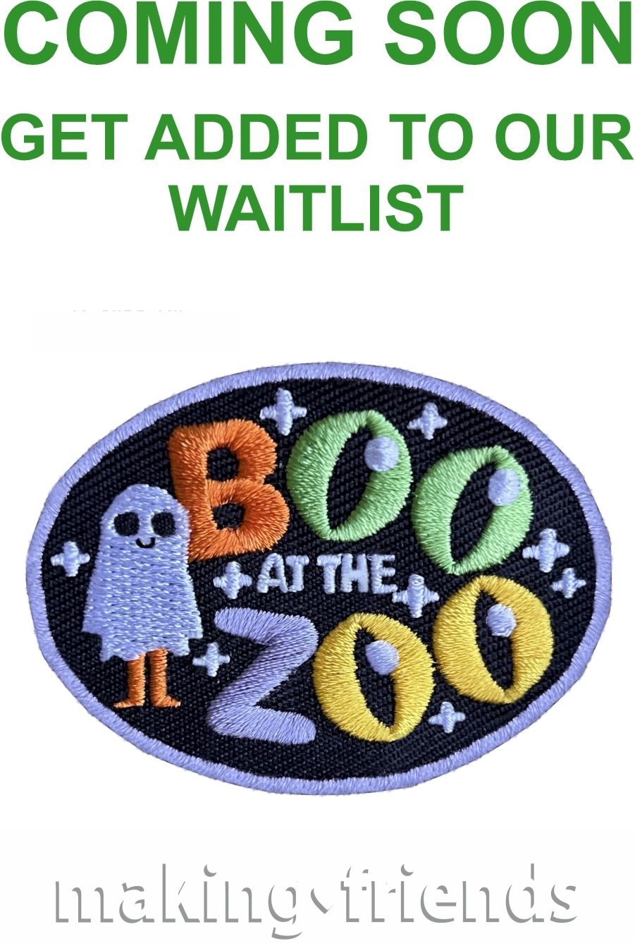 Scout Boo at the Zoo Fun Patch
