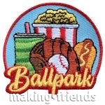 Girl Scout Ballpkark Fun Patch with Glove