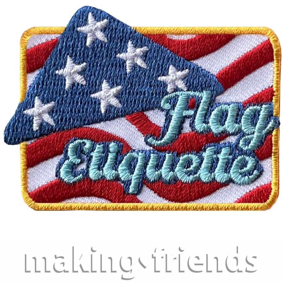 Girl Scout Flag Etiquette Patch