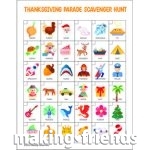 Girl Scout Thanksgiving Parade Scavenger Hunt Download