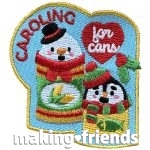 Girl Scout Caroling for Cans Patch