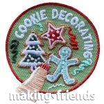 Girl Scout Christmas Cookie Decorating Patch
