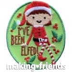 Girl Scout I've been Elfed Patch