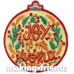 Girl Scout Joy to the World Patch