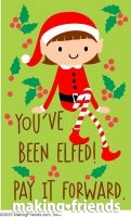 You've been elfed girl scout fun
