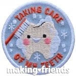Girl Scout Taking Care of My Teeth Patch