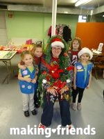 Girl Scout decorate your leader patch.