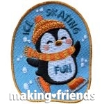 Girl Scout Ice Skating Fun Patch