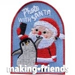 Girl Scout Photo With Santa Patch