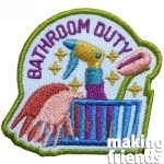Scout Bathroom Cleaning Patch