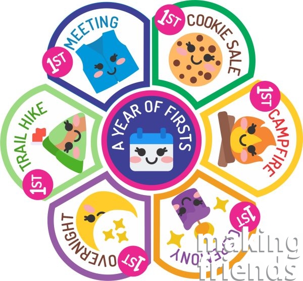 Girl Scout Daisy Patch Group: A Year of Firsts