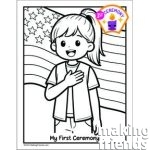 First Ceremony Patch Coloring Page
