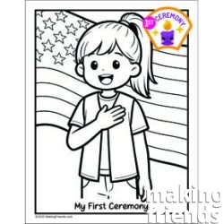 First Ceremony Patch Coloring Page