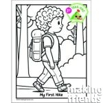 First Hike Patch Coloring Page